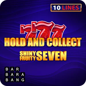 SHINY FRUITY SEVEN 10 LINES HOLD AND COLLECT