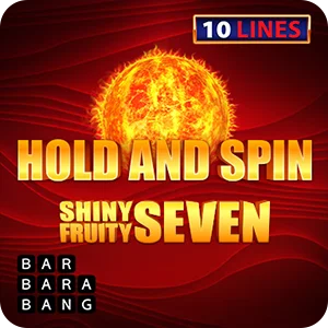 SHINY FRUITY SEVEN 10 LINES HOLD AND SPIN